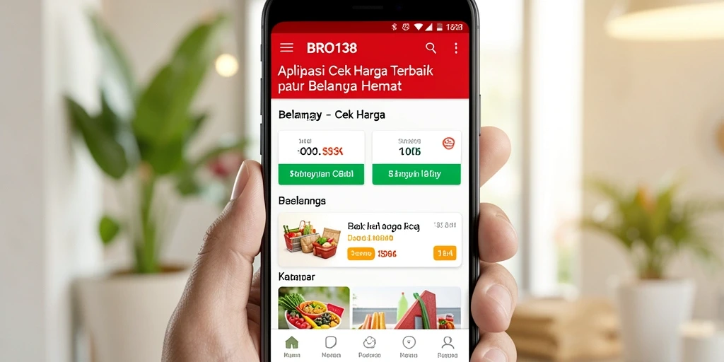 Tampilan antarmuka aplikasi BRO138 yang sederhana dan intuitif.
