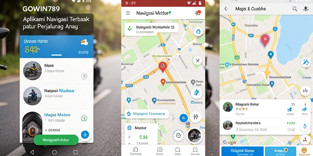 Antarmuka aplikasi GOWIN789 yang intuitif dan informatif untuk Navigasi Motor.