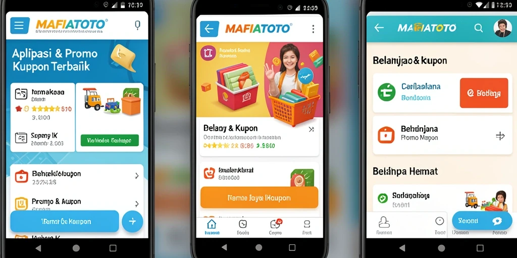 Antarmuka aplikasi MAFIATOTO dengan banyak kupon menarik untuk belanja.
