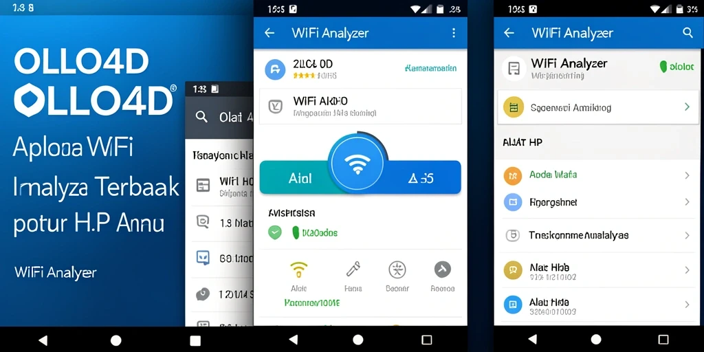 Tampilan antarmuka OLLO4D yang menunjukkan analisis jaringan WiFi.