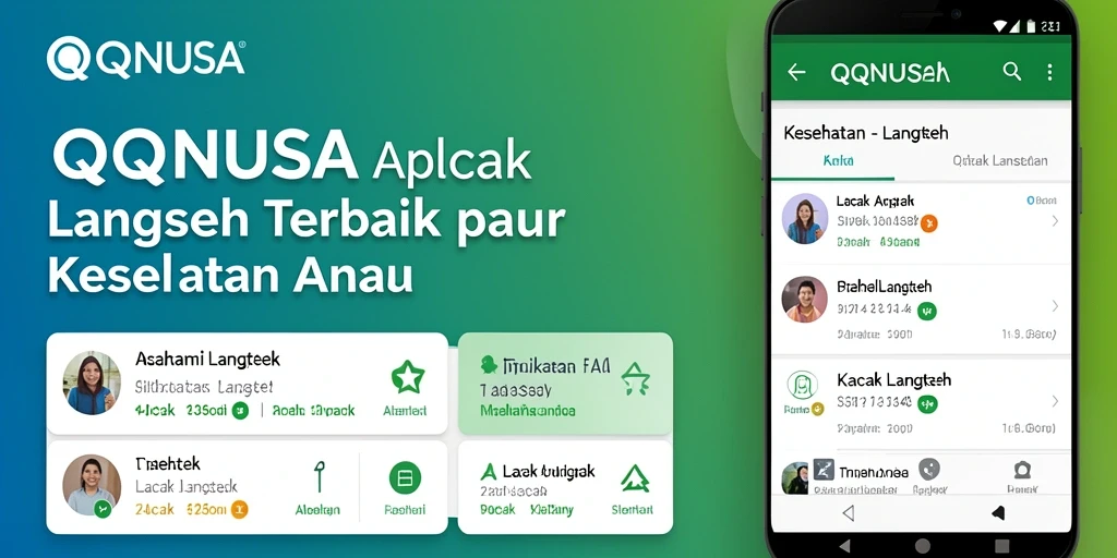 Antarmuka aplikasi QQNUSA dengan fitur Lacak Langkah yang menarik.