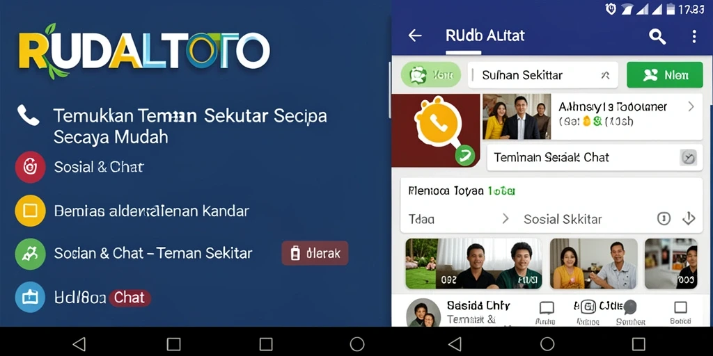 Antarmuka RUDALTOTO yang ramah pengguna dengan fitur pencarian teman.